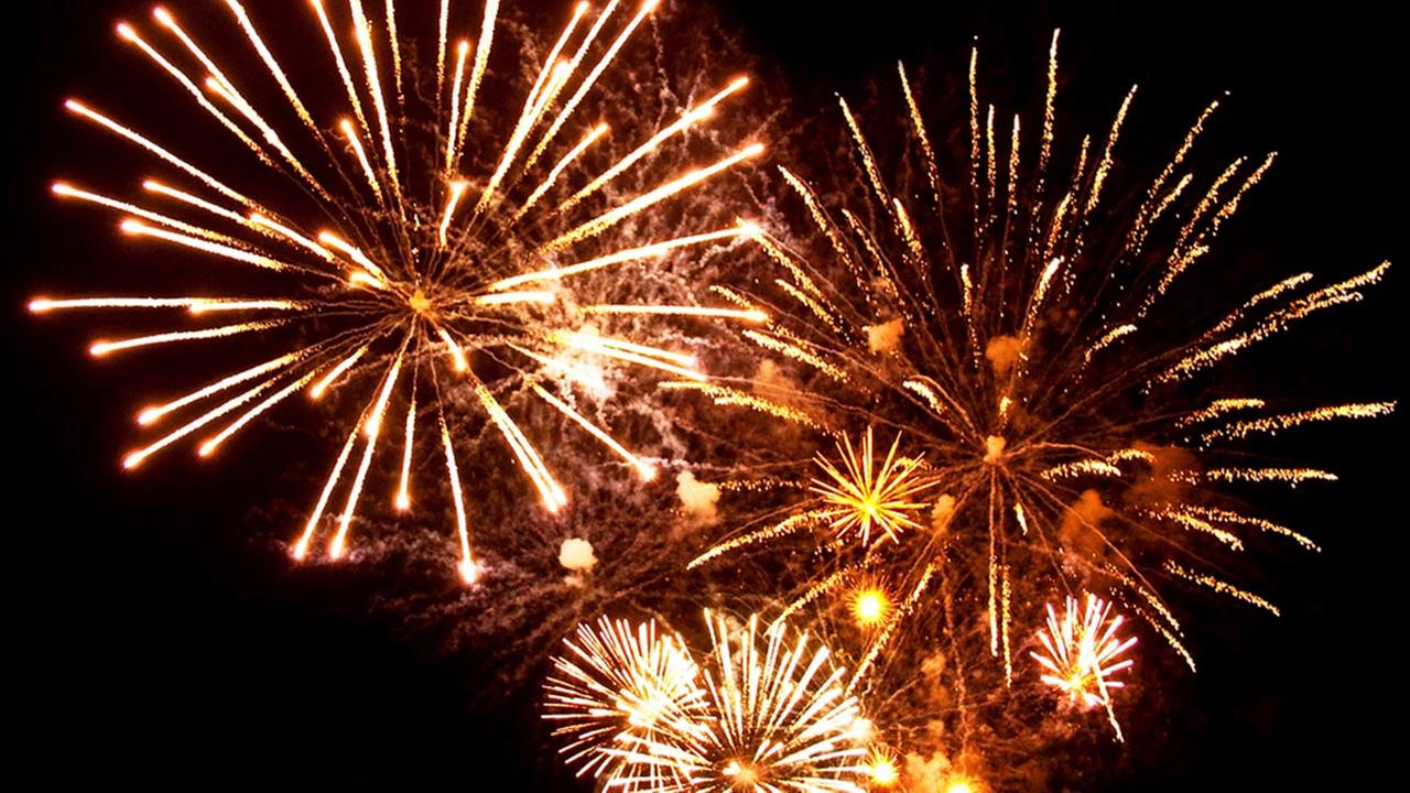 a stunning fireworks display